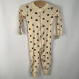 Size 2 (85): Hanna Andersson Yellow Floral 1pc PJs REDUCED
