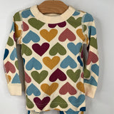 Size 2 (85): Hanna Andersson Multicolor Hearts 2pc PJs
