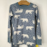Size 4 (100): Hanna Andersson Blue White Bear 2pc Pjs
