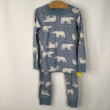 Size 4 (100): Hanna Andersson Blue White Bear 2pc Pjs