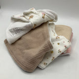 Size 0-12m: Kyle & Deena 5 Triangle Bibs