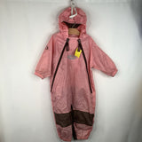 Size 18m: Tuffo Pink Brown Rain Suit