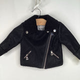 Size 12m: Urban Republic Black Fuzzy Lined Coat