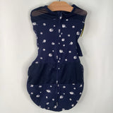 Size S: Happiest Baby Blue/White Planets Sleepsack