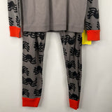 Size 8 (130): Hanna Andersson Grey Orange Spiders 2pc PJs