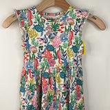 Size 7-8: Mini Boden White Colorful Sea Animals Tank Dress