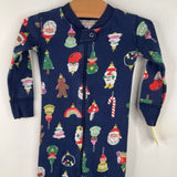Size 2 (85): Hanna Andersson Navy Holiday 1pc PJs