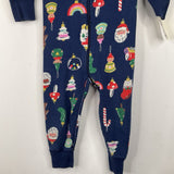 Size 2 (85): Hanna Andersson Navy Holiday 1pc PJs