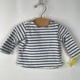 Size 3-6m: Zara White/Blue Stripe Sweater