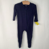 Size 3-6m: Kyte Navy Long Sleeve Onesie
