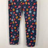Size 4 (100): Hanna Andersson Navy Floral Leggings
