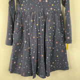 Size 4 (100): Hanna Andersson Navy Star Long Sleeve Dress
