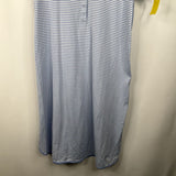 Size S: Lake Blue/White Stripe Nursing Shirt