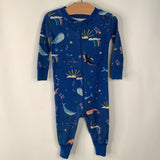 Size 6-12m (70): Hanna Andersson Blue Whales 1pc PJs