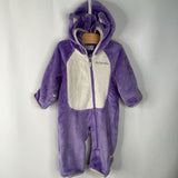 Size 3-6m: Columbia Lavender/White w/ Ears Fleece Bunting