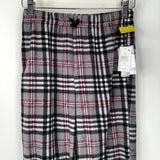 Size 14:Kidtopia Grey/Red/Black Plaid Fleece Pants