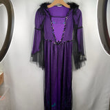Size 7-10: Purple/Black Fancy Lady 1pc Costume Dress