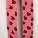 Size 3-4: Mini Boden Pink/Red Apples Knit Tights
