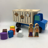 Melissa & Doug Wooden Shape Sorter Dump Truck