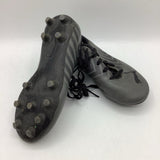 Size 13: Puma Black/Grey Lace-Up Soccer Cleats
