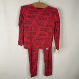 Size 5: Gap Pink/Black Construction Vehicle 2pc PJs
