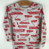 Size 5: Gap White/Red Fire Truck 2pc PJs