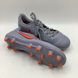 Size 3Y: Nike Lavender/Orange Soccer Cleats