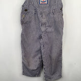 Size 4: Boomerang Blue/White Striped Overalls