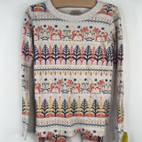 Size 6-7 (120): Hanna Andersson Multicolor Horse 2pc PJs