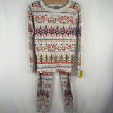 Size 6-7 (120): Hanna Andersson Multicolor Horse 2pc PJs