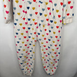 Size 7-8: Mini Boden White Colorful Polka Dots Cozy Romper