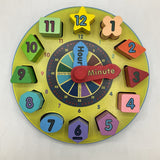 Melissa & Doug Wooden Shape Sorting Clock