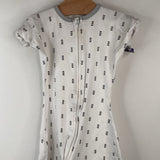 Size 3-6m: Swaddle Designs White Black Patterned Sleepsack