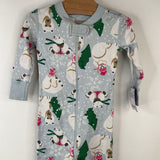 Size 6-12m (70): Hanna Andersson Blue Polar Bear Presents 1pc PJs
