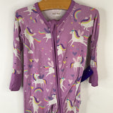 Size 0-3m: Little Sleepies Lavender Unicorns 1pc Pjs