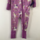 Size 0-3m: Little Sleepies Lavender Unicorns 1pc Pjs