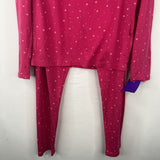 Size 12-14: 32 Degreed Pink Stars 2pc Base Layer Set