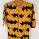 Size 3-6m (60): Hanna Andersson Yellow Black Bats 1pc PJs