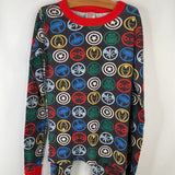 Size 14 (160): Hanna Andersson Brown Colorful Marvel Print 2pc PJs
