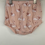 Size 4-5: Quincy Mae Pink Swans Long Sleeve Dress W/Bloomers