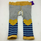 Size 6-12m: Blade & Rose Grey Blue Striped Knitted Tights