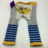 Size 6-12m: Blade & Rose Grey Blue Striped Knitted Tights