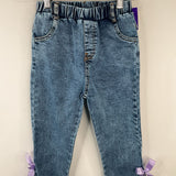 Size 9-10: Blue Purple Lace Jeans