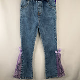 Size 9-10: Blue Purple Lace Jeans