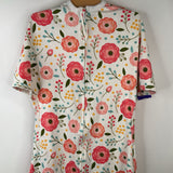 Size M: Sleeping Baby White Pink Floral Sleepsack