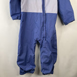 Size 4: Columbia Blue Fleece Lined Rain Suit