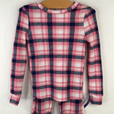 Size 5: Saint Eve Blue Pink Plaid 2pc PJs