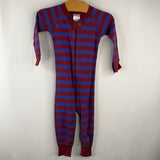 Size 18-24m (80): Hanna Andersson Blue Red Striped 1pc PJs