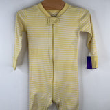 Size 18-24m (80): Hanna Andersson Yellow White Striped 1pc PJs