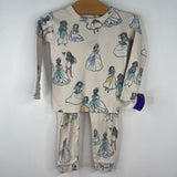 Size 2: Gap Creme Disney Princess 2pc PJs